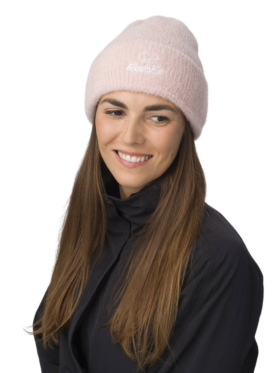 Polar Bear Winter Hat (Beanie) Mana - Fluffy Texture - Ladies Pink - 1 Piece